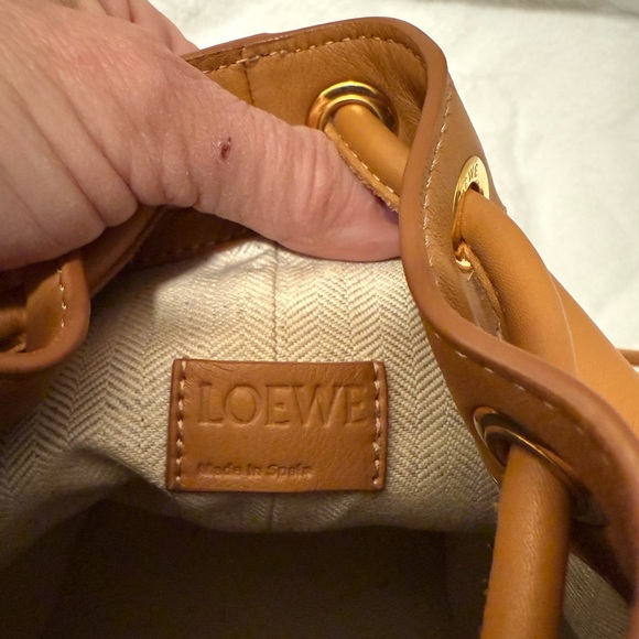 Loewe Tan Leather Balloon Bag Backpack main image 14